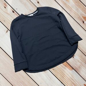 Bae. The Label maternity M black raw hem 3/4 sleeve sweatshirt